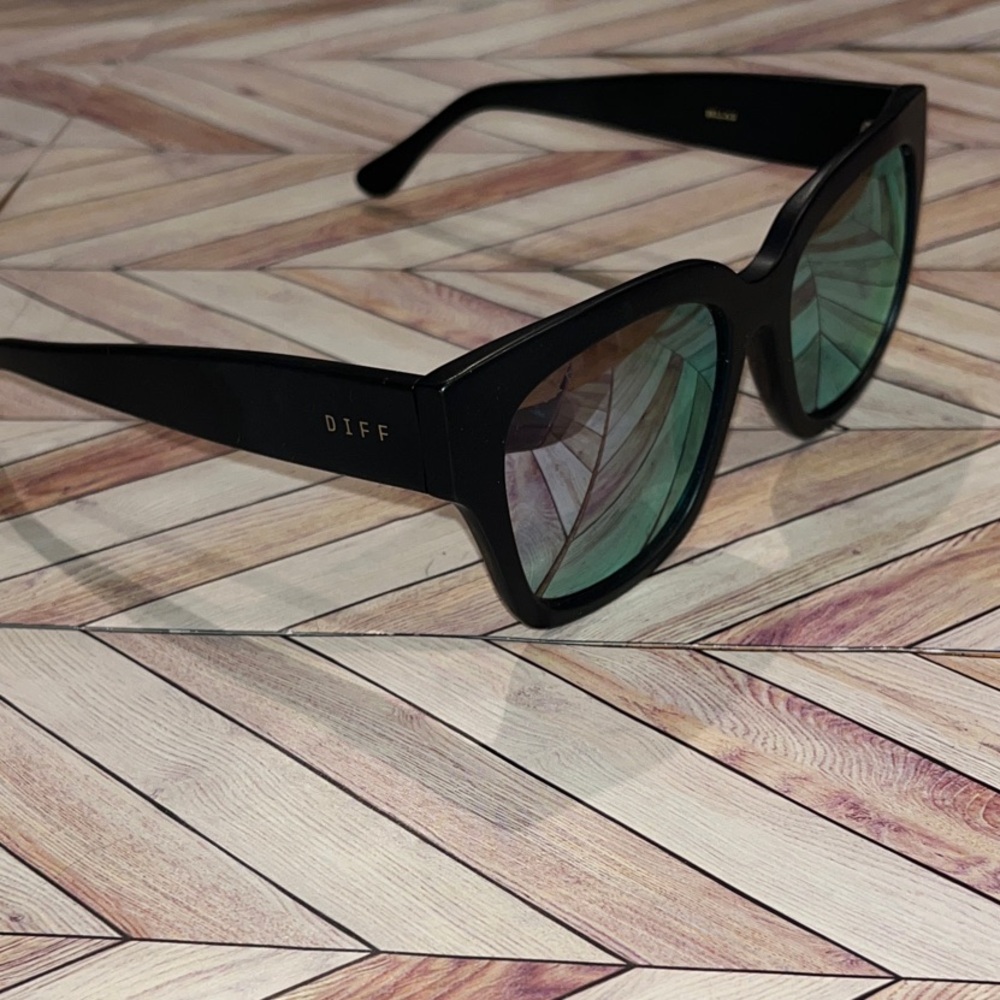 DIFF eyewear BELLA 2 oversized mirrored matte Bla… - image 10